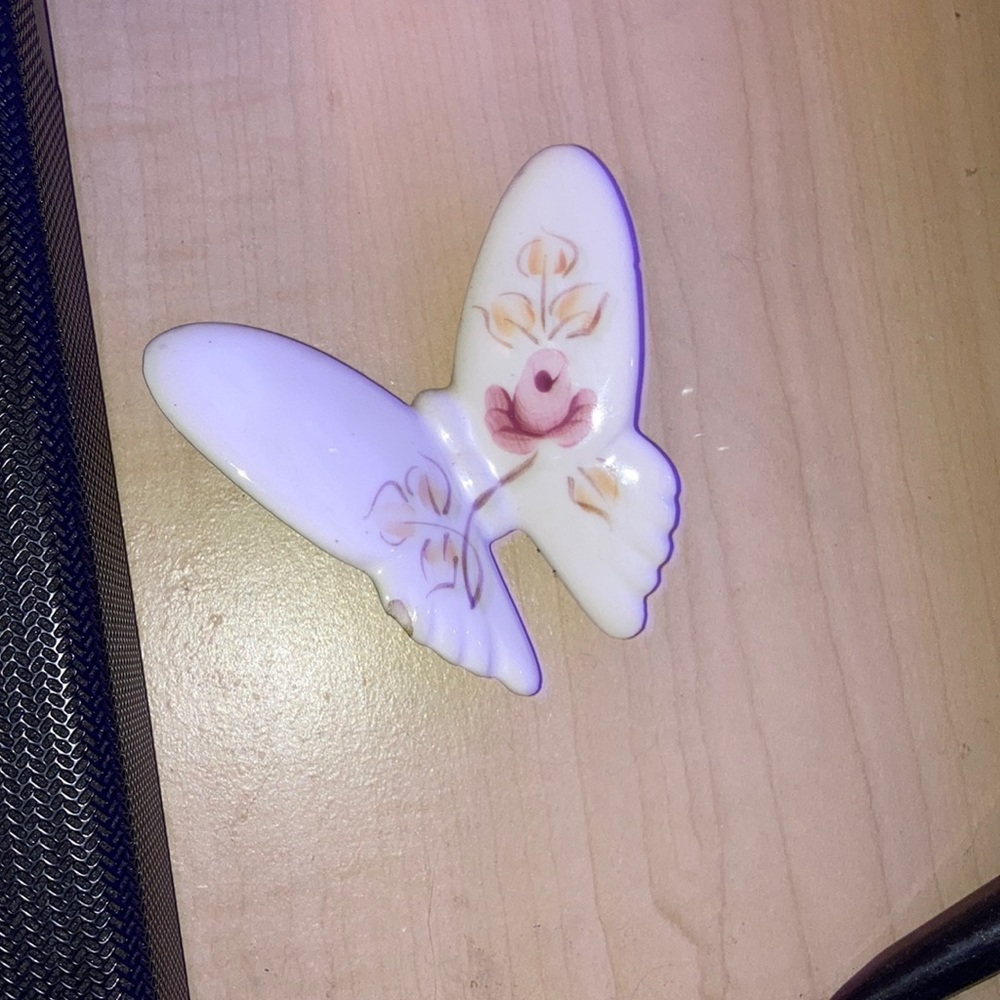 Antique ceramic butterfly.